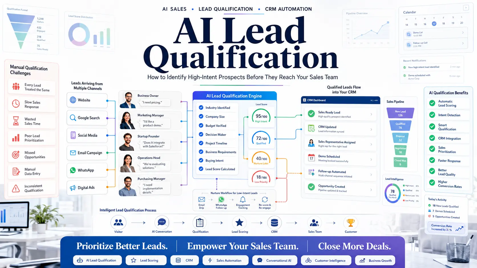 AI Lead Qualification AI lead qualification software automatically scoring and routing high-intent prospects