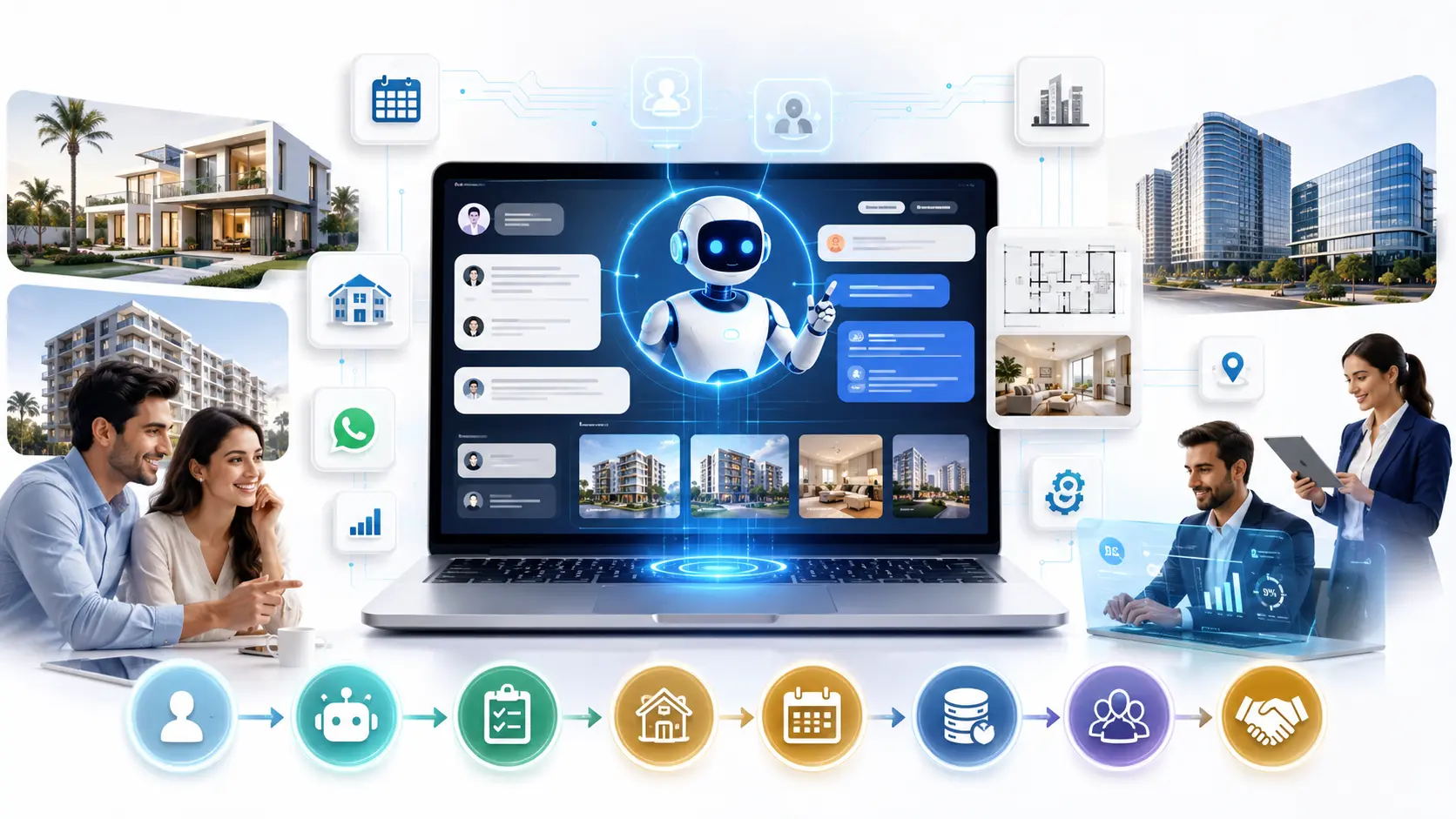 Best AI-Powered Real Estate Chatbot for Property Developers AI-powered real estate chatbot helping property developers automate sales and customer support.