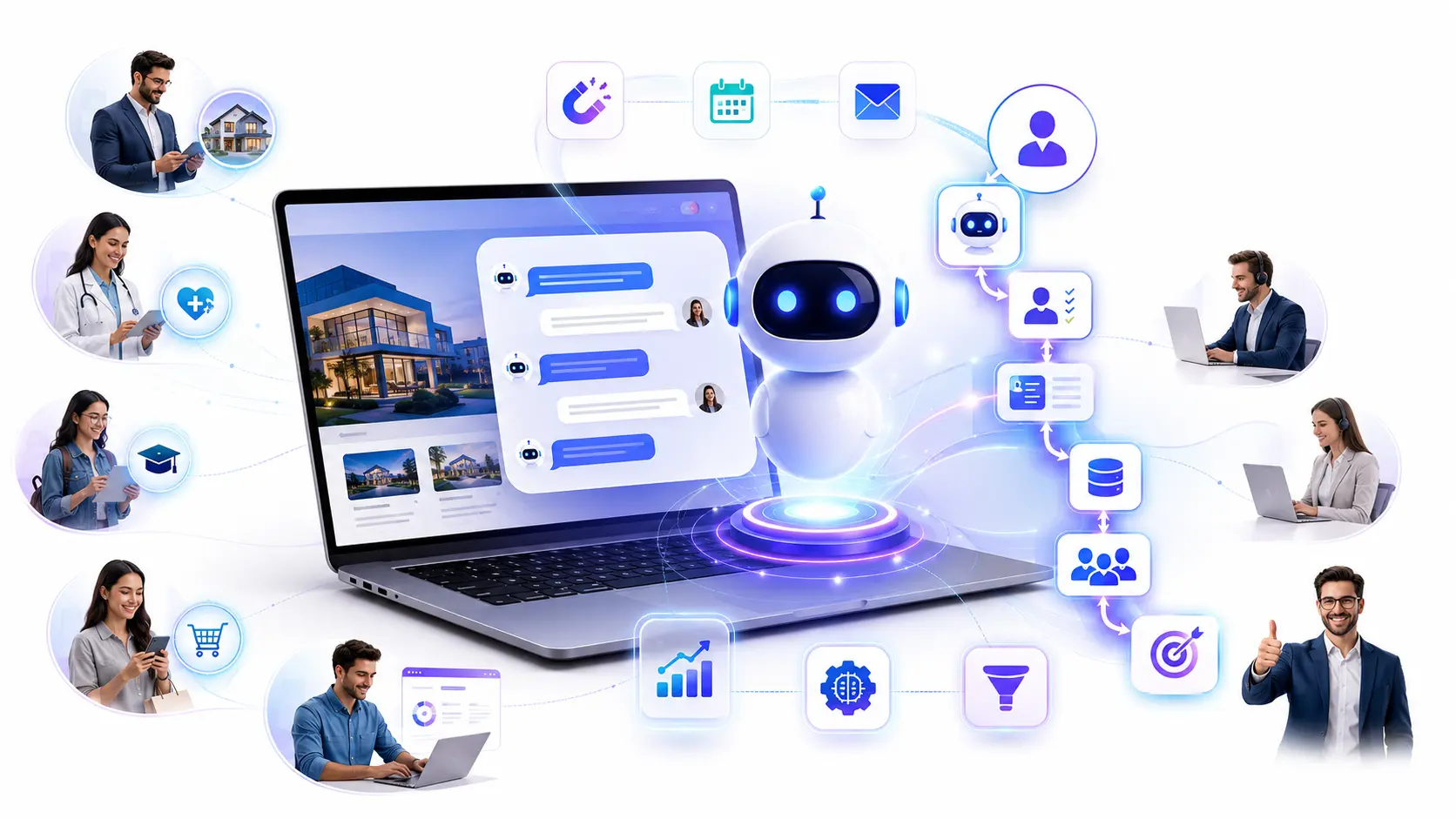 Lead Generation Chatbot: How AI Converts Website Visitors into Customers AI lead generation chatbot converting website visitors into qualified business leads through automated conversations and CRM integration.